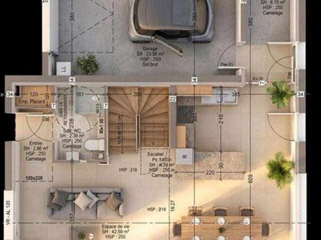 Maison 4 pièces 103 m²