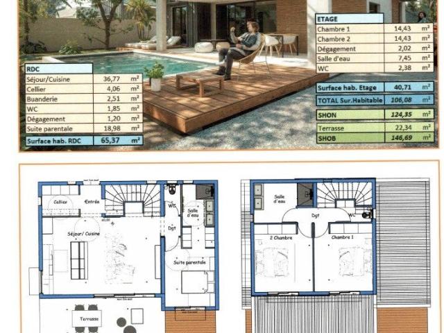Maison 4 pièces 125 m²