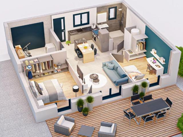 Maison 4 pièces 52 m2