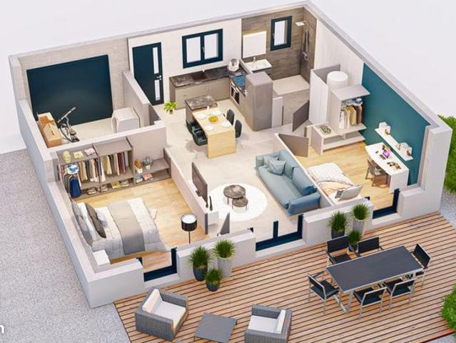 Maison 4 pièces 52 m²