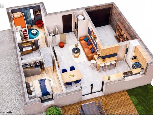 Maison 4 pièces 57 m²