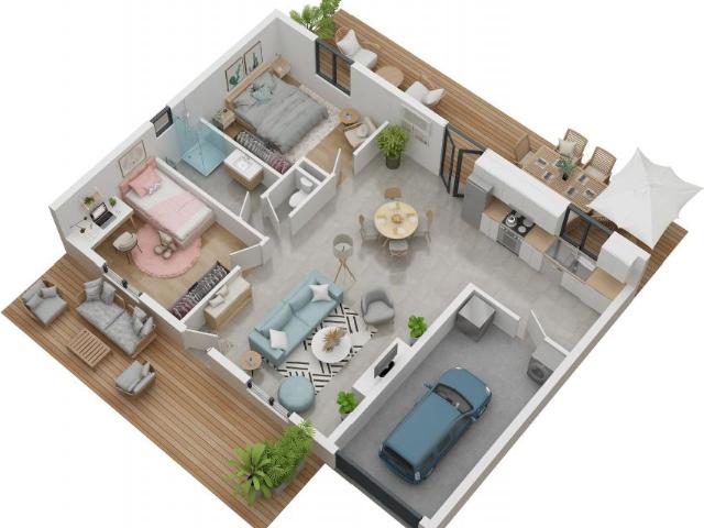 Maison 4 pièces 64 m²