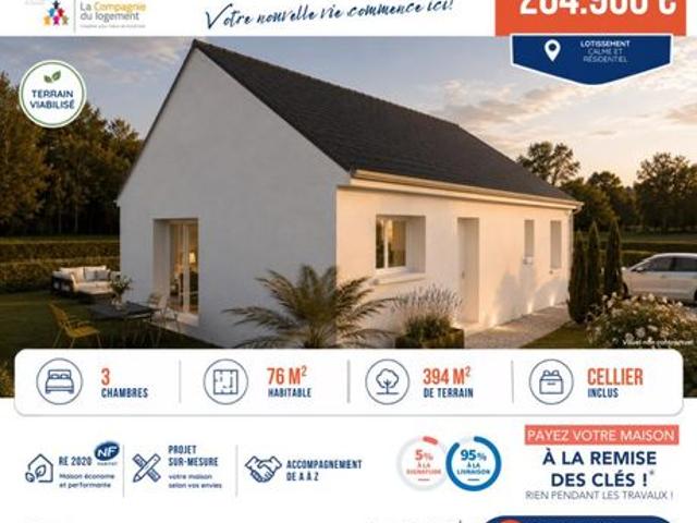 Maison 4 pièces 76 m²