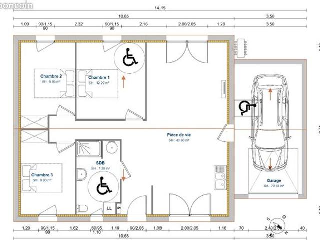 Maison 4 pièces 80 m²