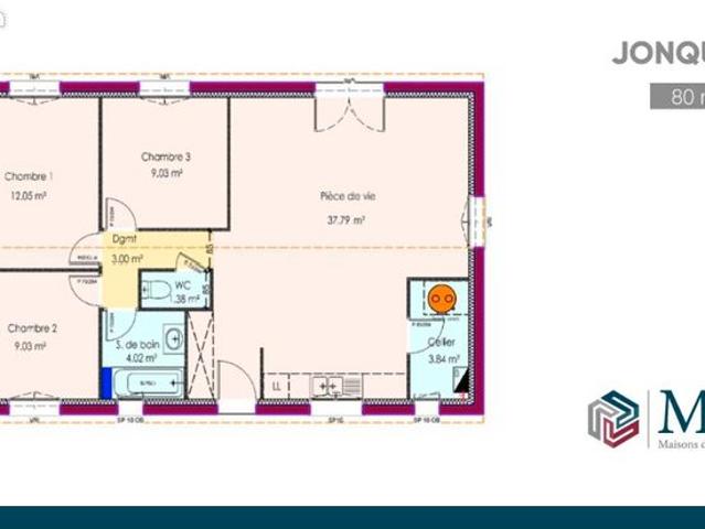 Maison 4 pièces 80 m²