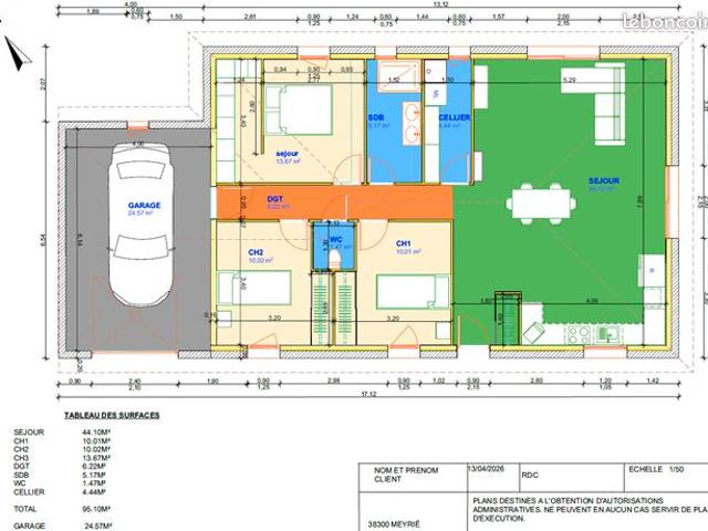 Maison 4 pièces 95 m²