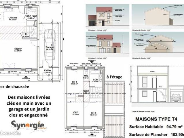 Maison 4 pièces 95 m²