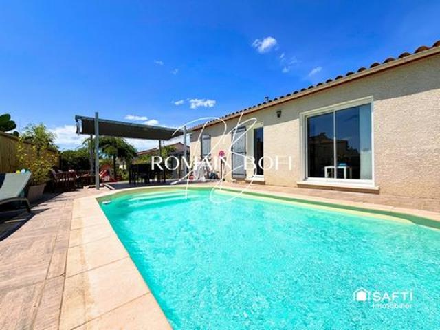 Maison 4 pièces de 80m2 sur 400m2 de terrain avec piscine