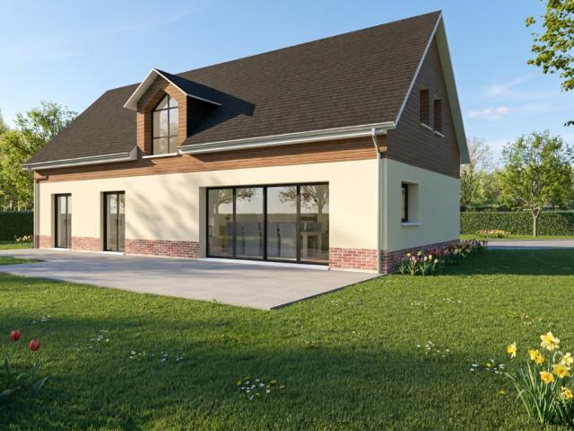 Maison 5 chambres et garage sur jardin arboré
