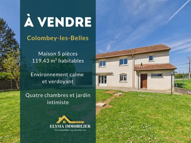 Maison 5 pièces 119 m2 COLOMBEY LES BELLES 54170