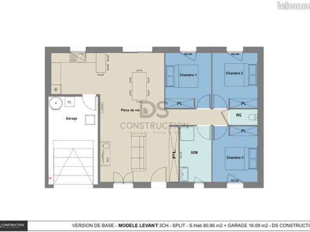 Maison 5 pièces 80 m²