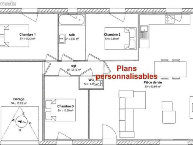 Maison 5 pièces 82 m²