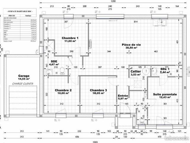 Maison 5 pièces 99 m²