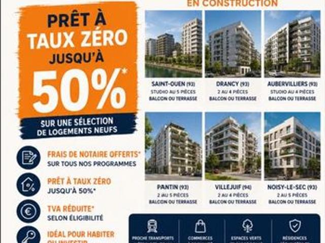 Maison 5 pièces PRET A TAUX DE 50%