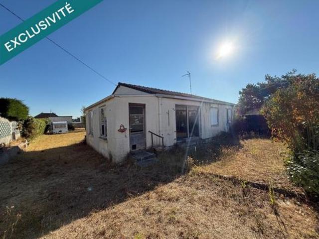 Maison 60m2 avec terrain de 721m2 proche plage