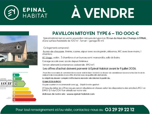 Maison 6 pièces 100 m²