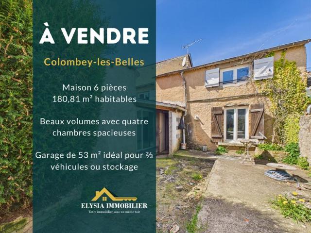 Maison 6 pièces 181 m2 COLOMBEY LES BELLES 54170