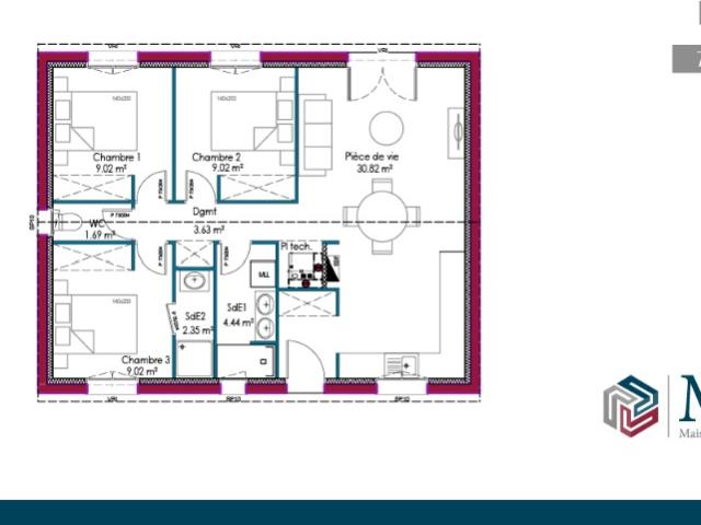 Maison 70 m2 ecoyeux