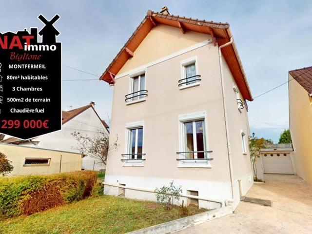 Maison 80 m2 4 pièces