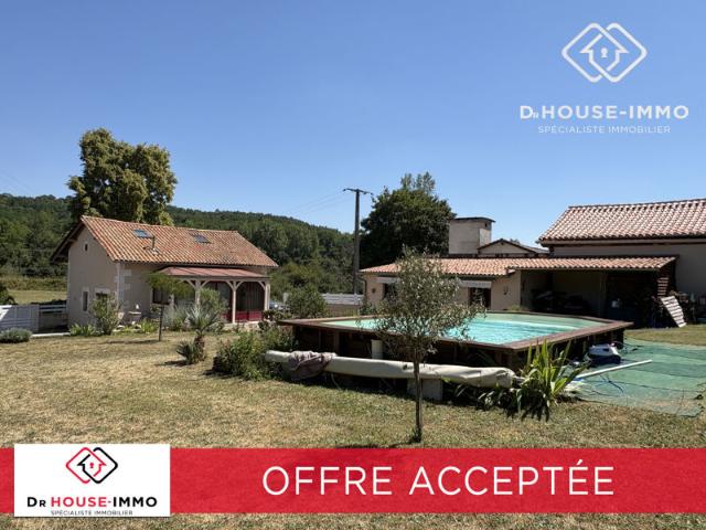 Maison 80 m² 93 utiles pièce de vie + 2 chambres piscine dépendance