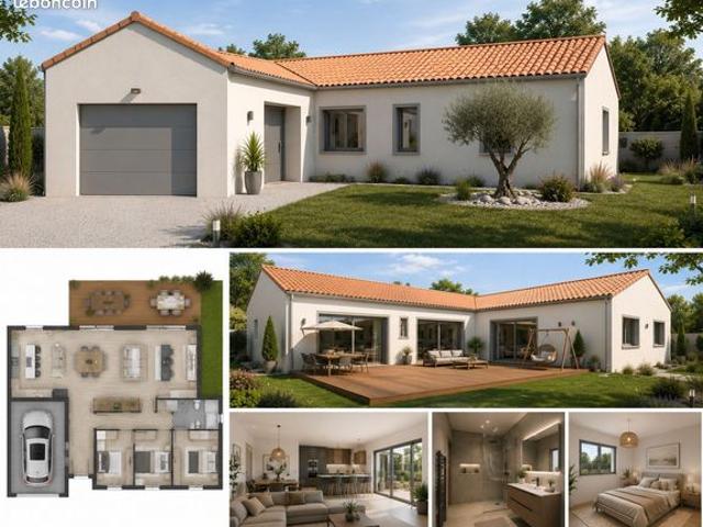 Maison 80 m² avec terrain à SAINT MEDARD D'AUNIS
