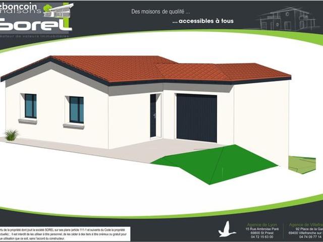 Maison 81.95 m² avec terrain à SEPTEME 38
