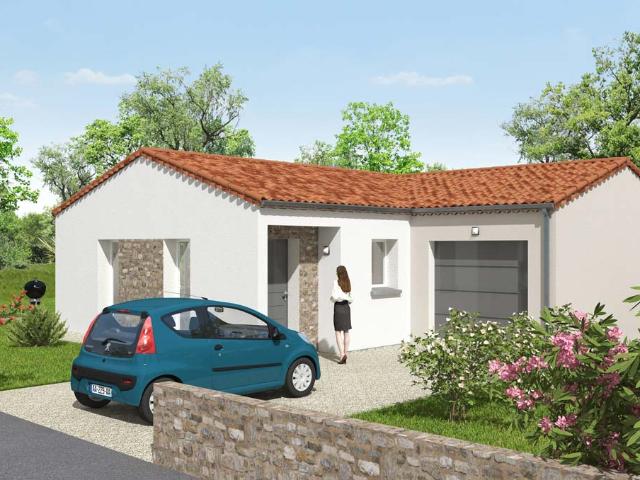 Maison 92m² 4pièces + Terrain de 483 m² à SAINT GERVAIS