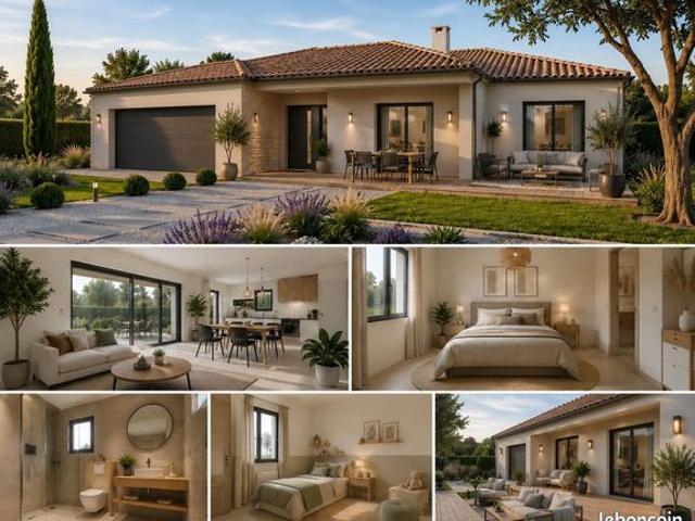 Maison 95.23 m² avec terrain à LE GUE D'ALLERE