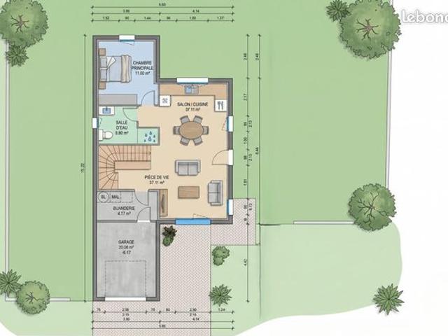 Maison 97 m² Saint Aubin Du Cormier