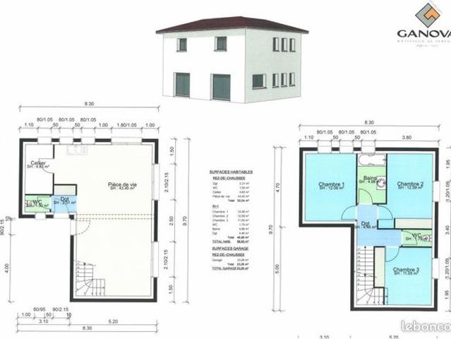 Maison 98 m² Colombier Saugnieu