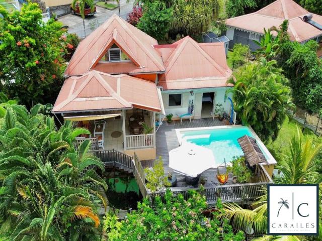 Maison coup de cœur à l'Anse Mitan Calme, piscine & plage à pied