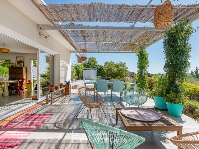 Maison contemporaine 5 pièce s 140 m2 avec studio et vue exceptionnelle