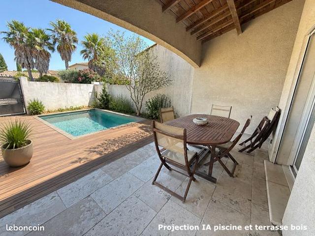 Maison contemporaine 5 pièces – 101 m² – aigues mortes – terrain piscinable – suite parentale au rdc