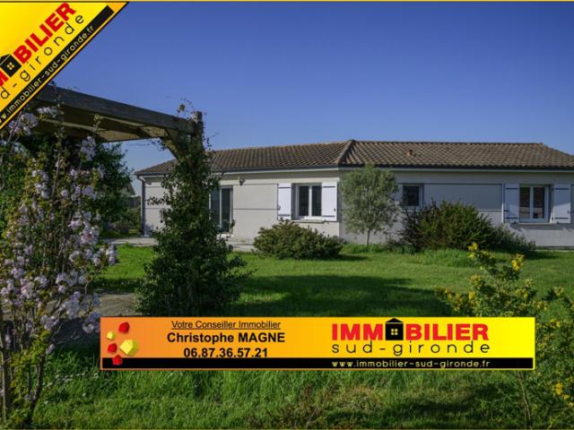 Maison contemporaine 3 chambres bureau et jardin