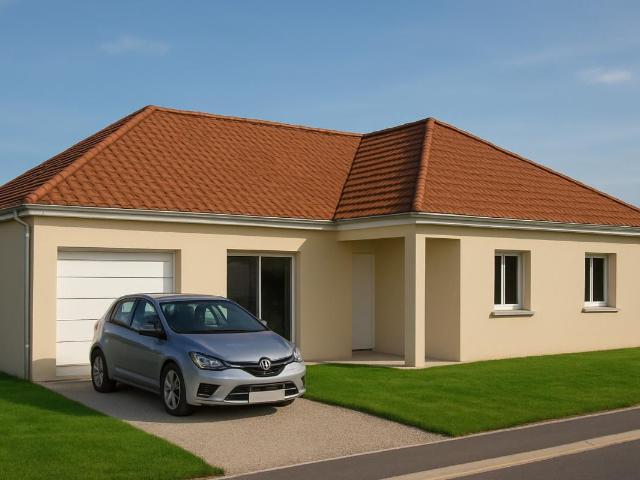 Maison contemporaine ADELE 4ch Garage intégré terrain Montville 76