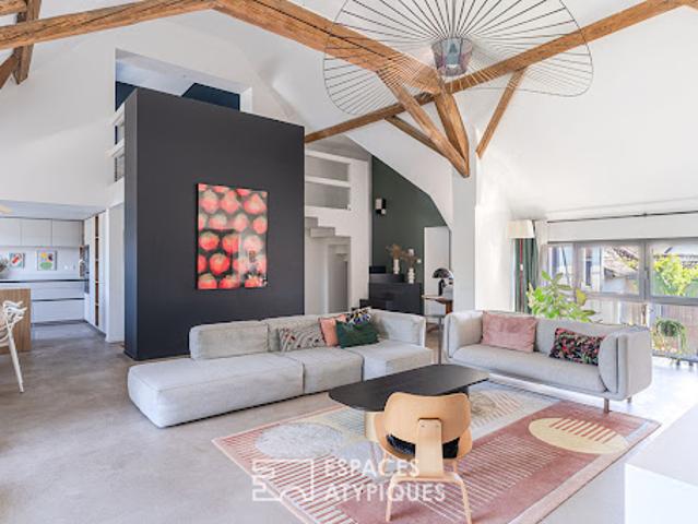 Maison contemporaine avec jardin