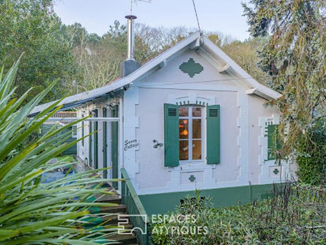 Maison contemporaine avec jardin