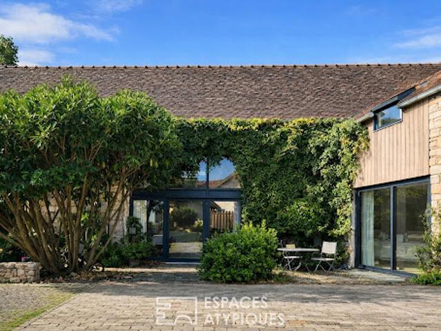 Maison contemporaine avec jardin