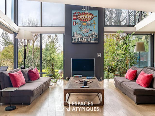 Maison contemporaine avec jardin et terrasse