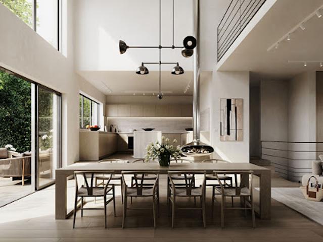 Maison contemporaine avec jardin et terrasse