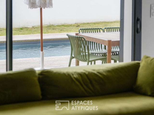 Maison contemporaine avec piscine