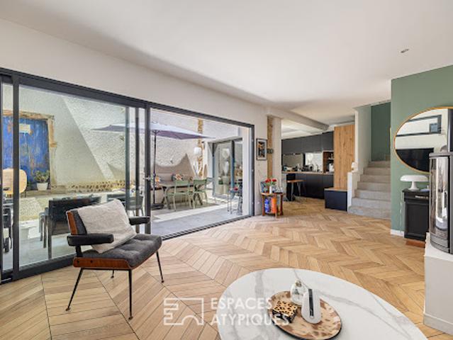 Maison contemporaine avec terrasse