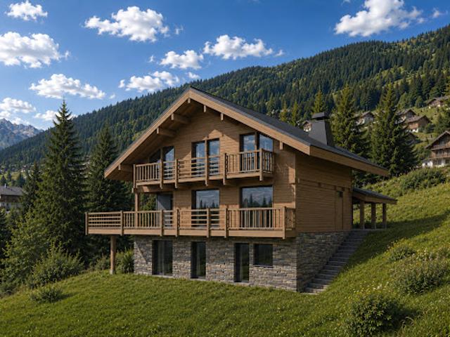 Maison contemporaine avec terrasse