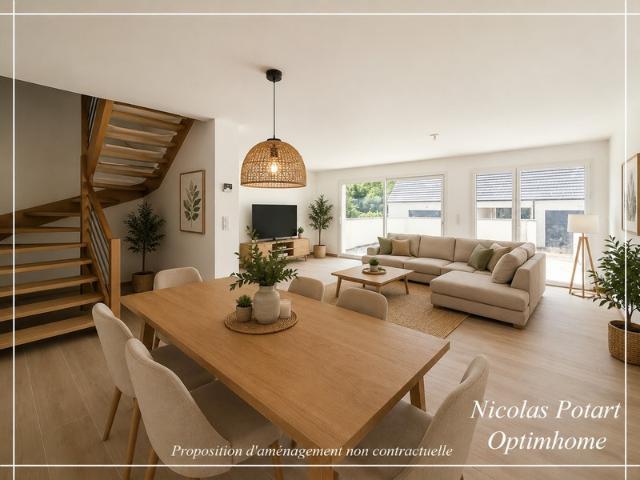 Maison contemporaine de 2025 – 3 chambres – DPE A – Grand garage de 42 m²
