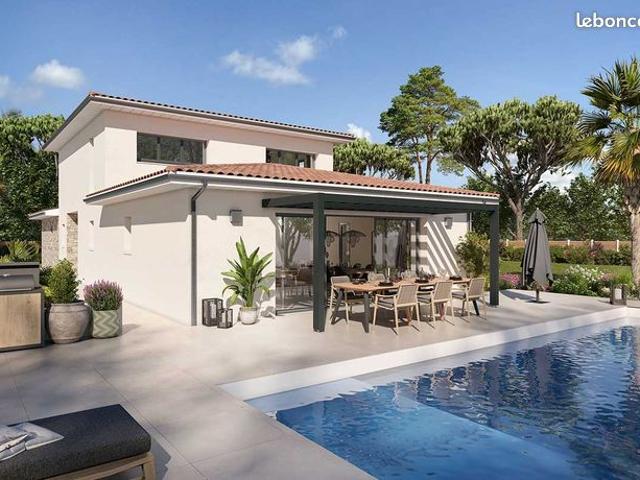 Maison contemporaine neuve 100 m² avec garage à Cabestany – Terrain 297 m², 3 chambres