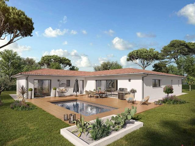 Maison contemporaine neuve 140 m² avec garage à Sanguinet – Terr