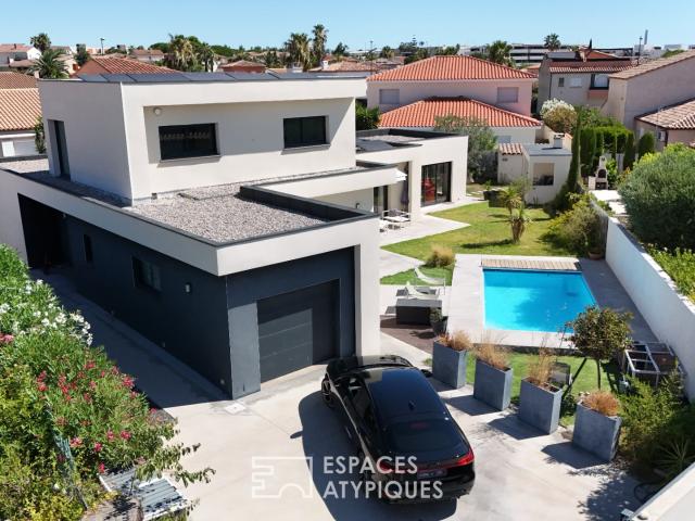 Maison contemporaine secteur Mas Vermeil / Cabestany en auto. 200m² Perpignan