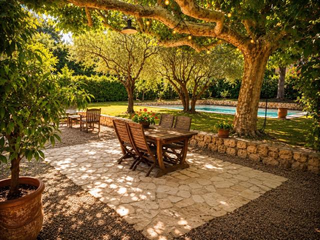 MAISON CHARME ET CALME BOUC BEL AIR PLAIN PIED PISCINE SANS VIS A VIS