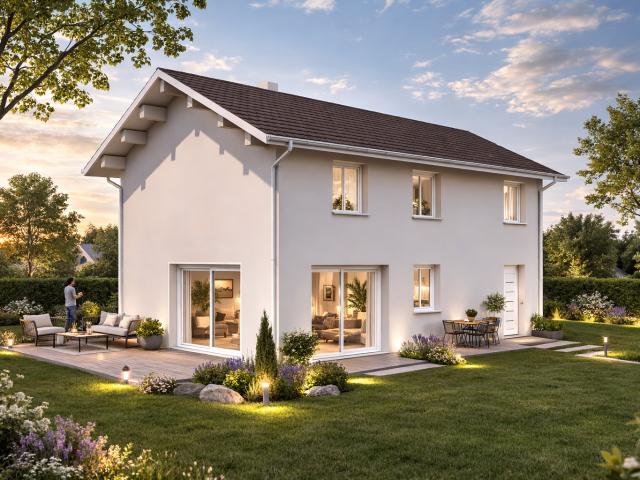 Maison Chêne en Semine 74270 100m2 avec Jardin