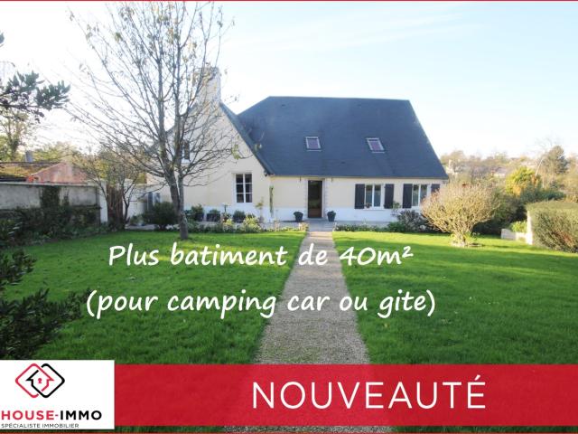 Grande maison avec de grandes chambres et un batiment de 40m2